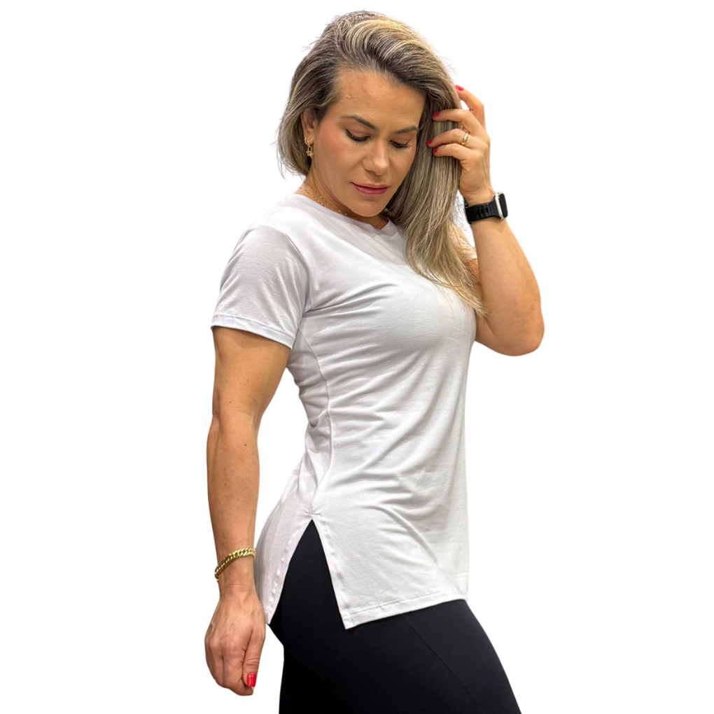 BLUSA VISCOLYCRA  RECORTE LATERAL