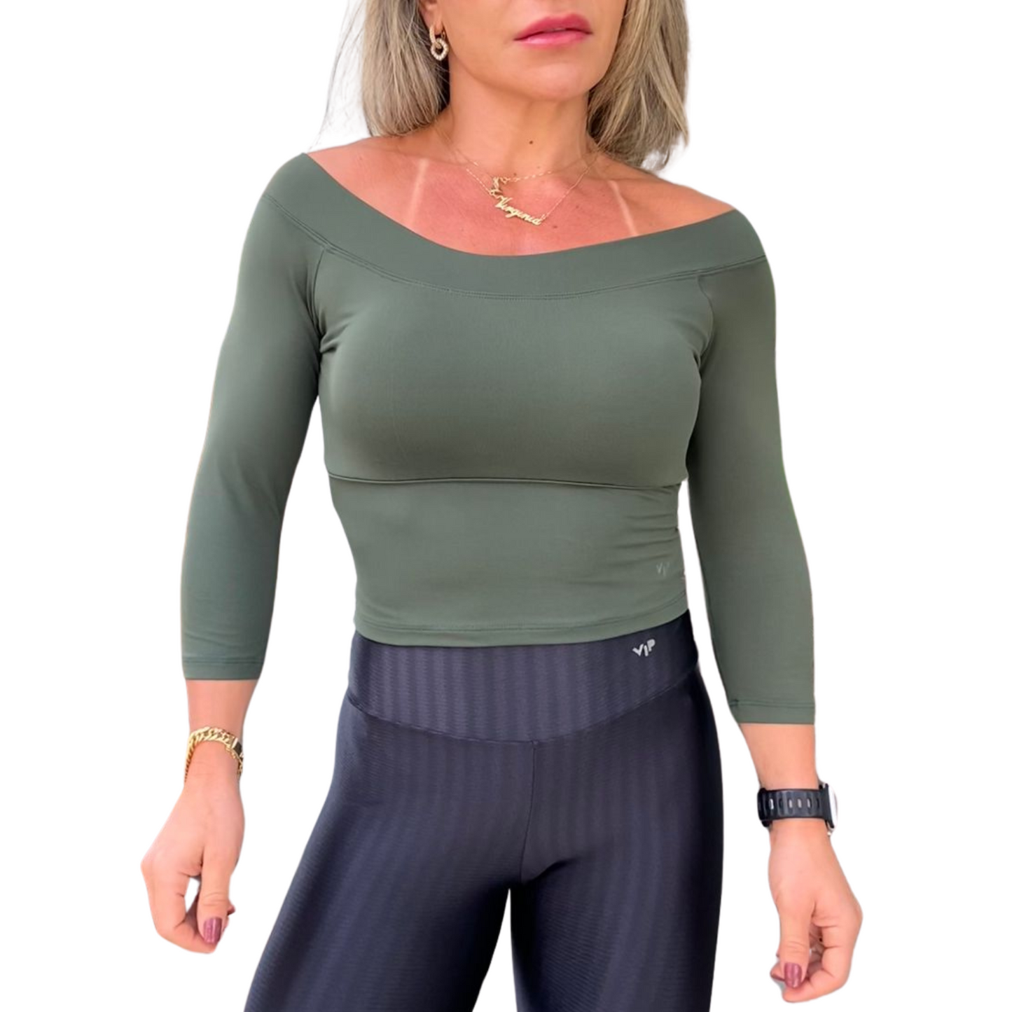 CROPPED CANOA MANGA 3/4