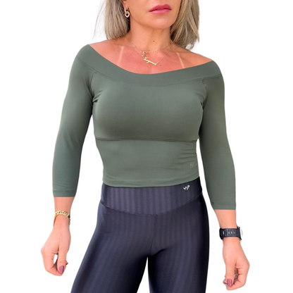CROPPED CANOA MANGA 3/4